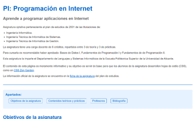Miniatura del estilo Estilo PI - Programaci�n en Internet